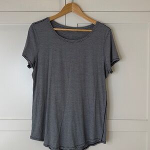 lululemon athletica Black and White Striped Top